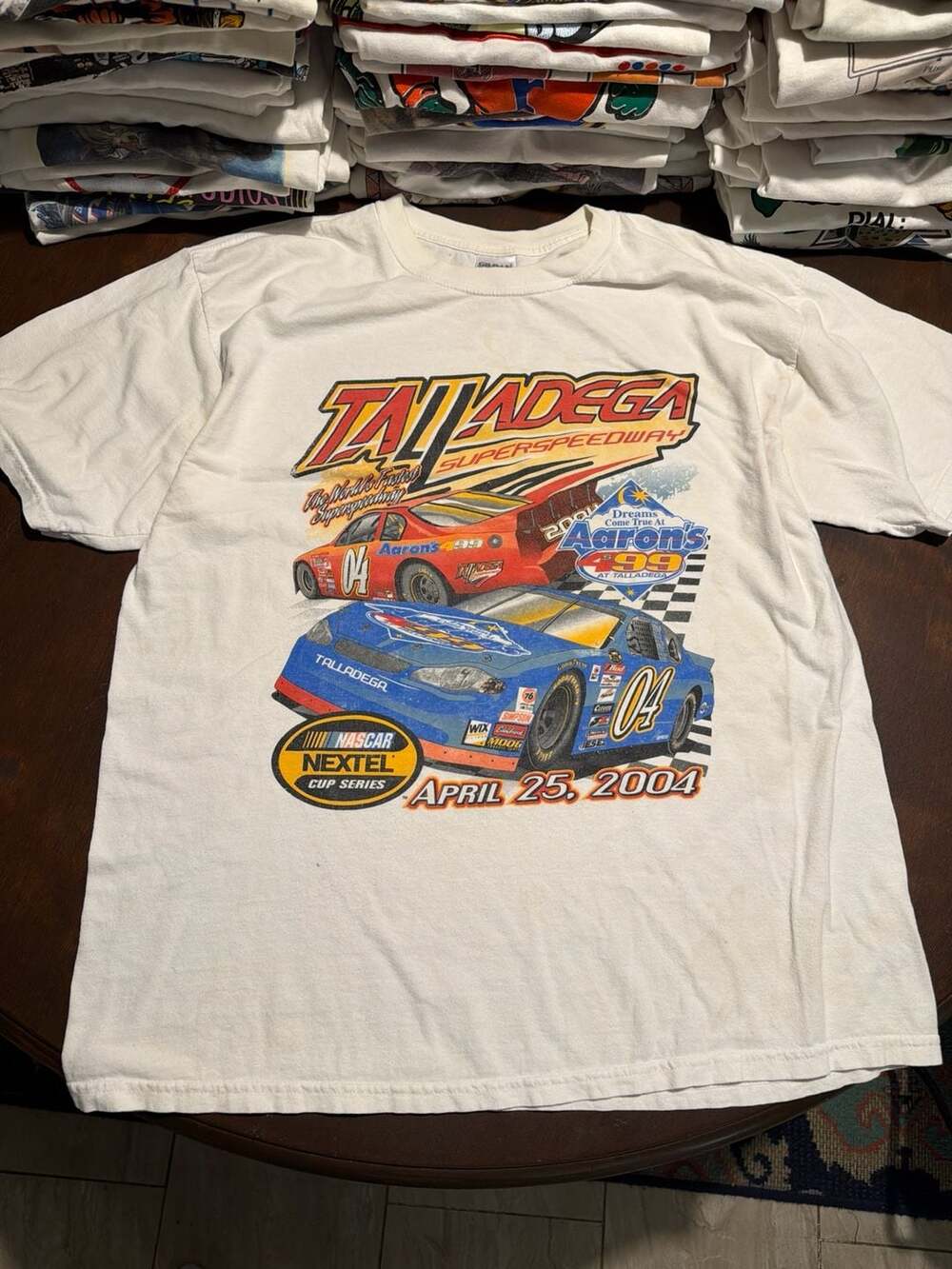 Vintage 2004 Talladega Superspeedway Aaron's 499 NASCAR Nextel Cup Series Tee XL